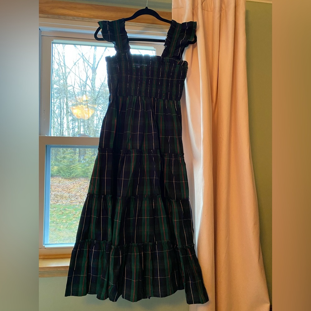 NWT Crown & Ivy smocked tartan plaid dress